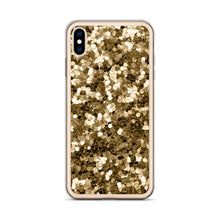 Load image into Gallery viewer, 'Gold Glitter Confetti Print' iPhone Case
