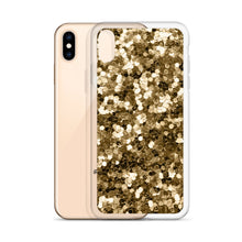 Load image into Gallery viewer, 'Gold Glitter Confetti Print' iPhone Case