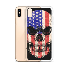 Load image into Gallery viewer, 'American Flag Skull' iPhone Case