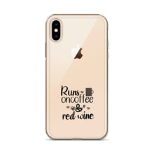 Load image into Gallery viewer, 'Runs On Coffee & Red Wine' iPhone Case