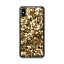 Load image into Gallery viewer, 'Gold Glitter Confetti Print' iPhone Case