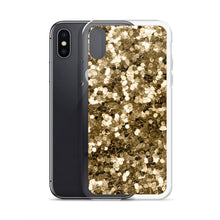 Load image into Gallery viewer, 'Gold Glitter Confetti Print' iPhone Case