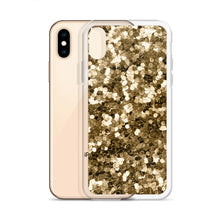 Load image into Gallery viewer, 'Gold Glitter Confetti Print' iPhone Case