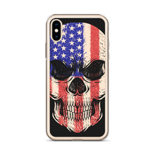Load image into Gallery viewer, 'American Flag Skull' iPhone Case