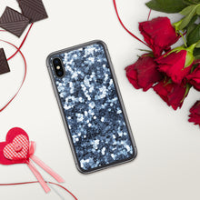 Load image into Gallery viewer, 'Blue Glitter Sparkle Confetti Print' iPhone Case