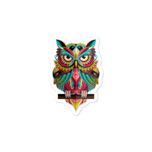 Load image into Gallery viewer, 'Colorful Owl' Bubble-free stickers