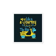 Load image into Gallery viewer, ‘Life Is A Journey, Enjoy The Ride Scooter’ Bubble-free stickers