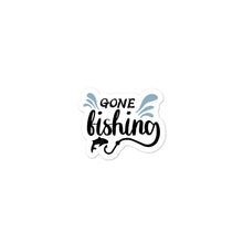 Load image into Gallery viewer, ‘Gone Fishing’ Bubble-free stickers