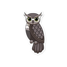 Load image into Gallery viewer, 'Grey Owl' Bubble-free stickers