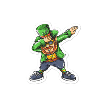 Load image into Gallery viewer, 'Dabbing Leprechaun - St. Patrick's Day' Bubble-free stickers