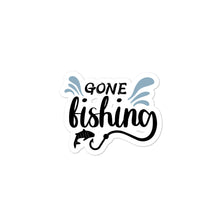 Load image into Gallery viewer, ‘Gone Fishing’ Bubble-free stickers