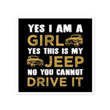 Load image into Gallery viewer, ‘Girl Jeep’ Bubble-free stickers