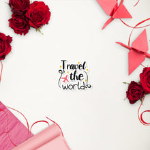 Load image into Gallery viewer, 'Travel The World' Bubble-free stickers