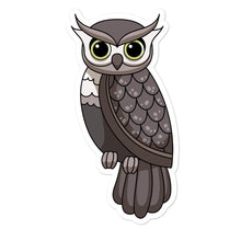 Load image into Gallery viewer, 'Grey Owl' Bubble-free stickers