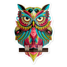Load image into Gallery viewer, 'Colorful Owl' Bubble-free stickers