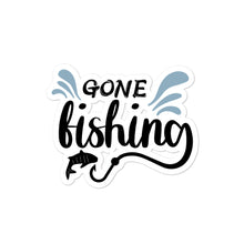 Load image into Gallery viewer, ‘Gone Fishing’ Bubble-free stickers