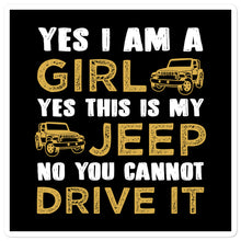 Load image into Gallery viewer, ‘Girl Jeep’ Bubble-free stickers