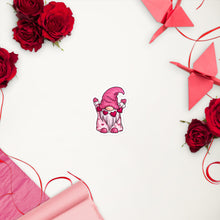 Load image into Gallery viewer, 'Pretty In Pink Heart Gnome' Bubble-Free Stickers