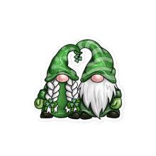 Load image into Gallery viewer, 'Green Lucky Gnomes' Bubble-Free Stickers