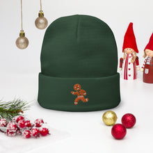 Load image into Gallery viewer, Gingerbread Embroidered Beanie
