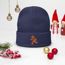 Load image into Gallery viewer, Gingerbread Embroidered Beanie