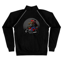 Load image into Gallery viewer, 'Just Ride Motorcycle Hog' Men's Piped Fleece Jacket