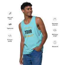 Load image into Gallery viewer, 'Train Your Mind' Men’s Premium Tank Top