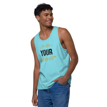 Load image into Gallery viewer, 'Train Your Mind' Men’s Premium Tank Top