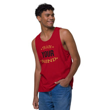 Load image into Gallery viewer, 'Train Your Mind' Men’s Premium Tank Top