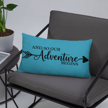 Load image into Gallery viewer, 'And So Our Adventure Begins' Pillow