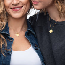 Load image into Gallery viewer, 'I Love Wine' Engraved Silver Heart Necklace
