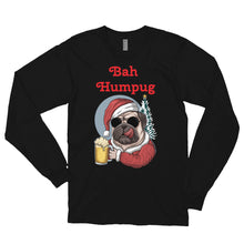 Load image into Gallery viewer, 'Bah Humpug' Long sleeve unisex t-shirt Made in USA
