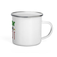 Load image into Gallery viewer, 'Dashing Through Merlot' Enamel Mug