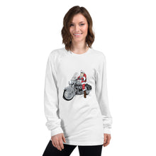 Load image into Gallery viewer, 'Motorcycle Santa' Unisex Long sleeve t-shirt Made in USA
