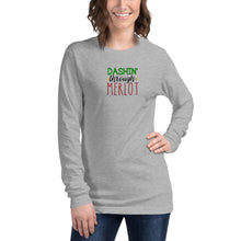 Load image into Gallery viewer, 'Dashing Through Merlot' Unisex Long Sleeve Tee