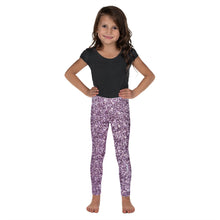 Load image into Gallery viewer, 'Purple Glitter Print' Kid's Leggings