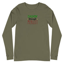 Load image into Gallery viewer, 'Dashing Through Merlot' Unisex Long Sleeve Tee
