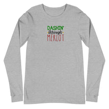 Load image into Gallery viewer, 'Dashing Through Merlot' Unisex Long Sleeve Tee