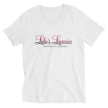Load image into Gallery viewer, Lulu's Luxuries Unisex Short Sleeve V-Neck Tee