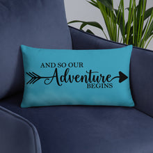 Load image into Gallery viewer, 'And So Our Adventure Begins' Pillow