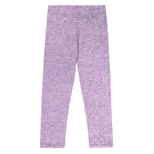 Load image into Gallery viewer, 'Purple Glitter Shimmer Print' Kid's Leggings
