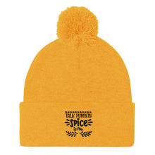 Load image into Gallery viewer, 'Talk Pumpkin Spice To Me' Unisex Pom-Pom Beanie
