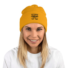 Load image into Gallery viewer, 'Talk Pumpkin Spice To Me' Unisex Pom-Pom Beanie