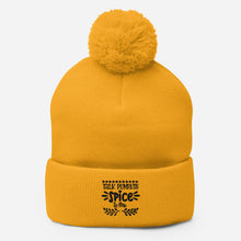 Load image into Gallery viewer, 'Talk Pumpkin Spice To Me' Unisex Pom-Pom Beanie