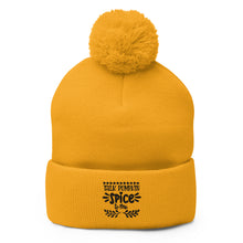Load image into Gallery viewer, 'Talk Pumpkin Spice To Me' Unisex Pom-Pom Beanie