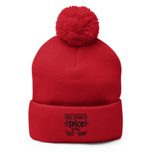 Load image into Gallery viewer, 'Talk Pumpkin Spice To Me' Unisex Pom-Pom Beanie