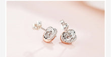 Load image into Gallery viewer, 'Love Circle' Rose Gold Stud Earrings