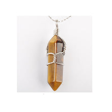 Load image into Gallery viewer, Crystal Healing Stone Pendant Wrap Charm