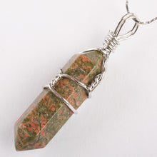 Load image into Gallery viewer, Crystal Healing Stone Pendant Wrap Charm