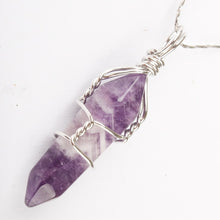 Load image into Gallery viewer, Crystal Healing Stone Pendant Wrap Charm
